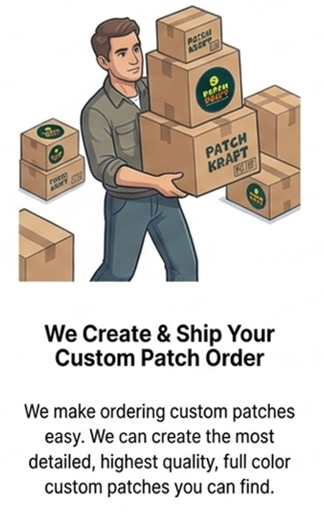 We Create & Ship Your Custom Patch Order